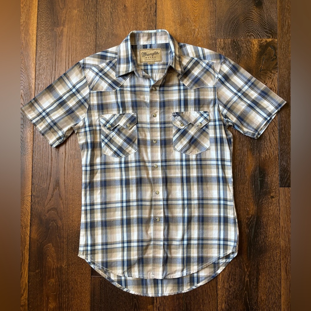 Wrangler - Western Pearl Snap Short Sleeve - S